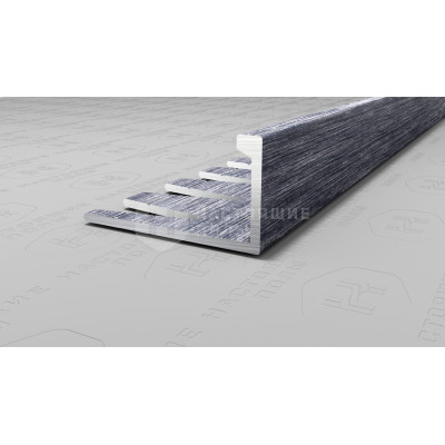 Профиль L-образный алюминиевый гибкий Neexy PV05-45 серебро блестящее браш, 2700*21.5*11 мм