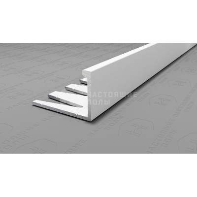 Профиль L-образный алюминиевый гибкий Neexy PV06-41 муар белый, 2700*21.5*13.5 мм