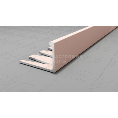 Профиль L-образный алюминиевый гибкий Neexy PV06-43 муар бежевый, 2700*21.5*13.5 мм