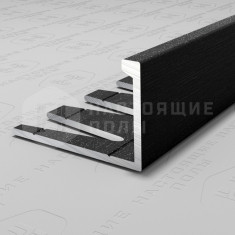 PV06-46 черный блестящий браш, 2700*21.5*13.5 мм