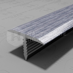 PV35-45 серебро блестящее браш, 2700*9.2*15 мм