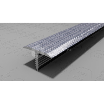 Профиль T-образный алюминиевый Neexy PV35-45 серебро блестящее браш, 2700*9.2*15 мм