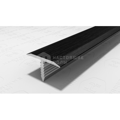 Профиль T-образный алюминиевый Neexy PV35-46 черный блестящий браш, 2700*9.2*15 мм