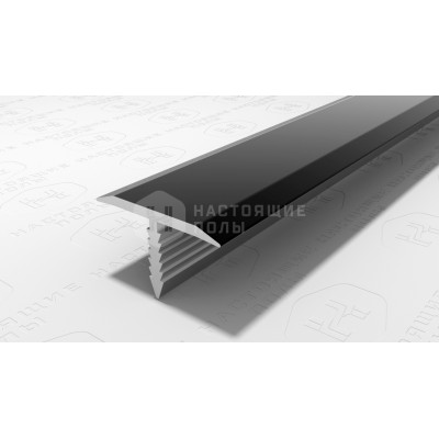 Профиль T-образный алюминиевый Neexy PV35-19 черный блестящий, 2700*9.2*15 мм