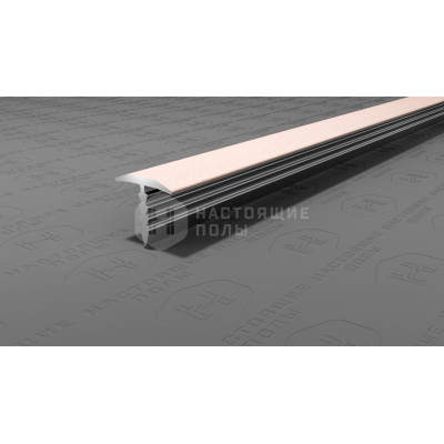 Профиль T-образный алюминиевый Neexy PV101-43 муар бежевый, 2700*9.2*10 мм