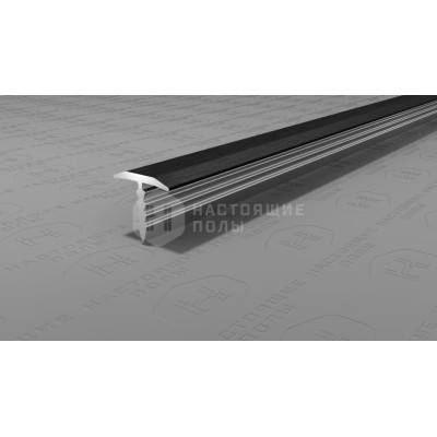 Профиль T-образный алюминиевый Neexy PV101-46 черный блестящий браш, 2700*9.2*10 мм