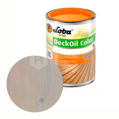 Масло-пропитка для наружных работ Loba Deck Oil Color Серый (2.5л)