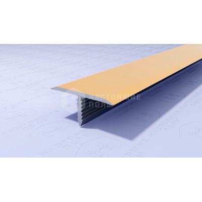 Профиль T-образный алюминиевый Neexy PV102-04 золото матовое, 2700*9.2*20 мм