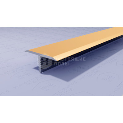 Профиль T-образный алюминиевый Neexy PV102-05 золото блестящее, 2700*9.2*20 мм