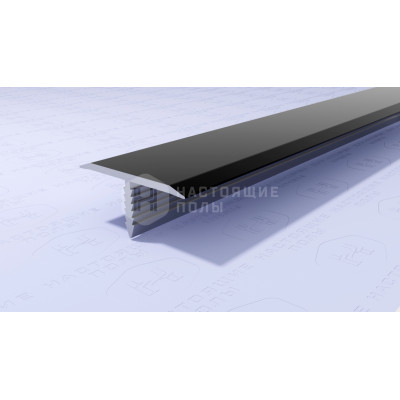 Профиль T-образный алюминиевый Neexy PV102-19 черный блестящий, 2700*9.2*20 мм