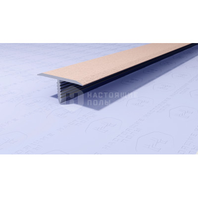 Профиль T-образный алюминиевый Neexy PV102-43 муар бежевый, 2700*9.2*20 мм