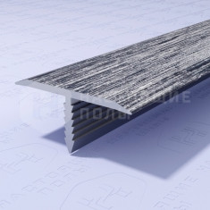 PV102-45 серебро блестящее браш, 2700*9.2*20 мм