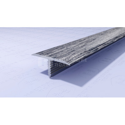 Профиль T-образный алюминиевый Neexy PV102-45 серебро блестящее браш, 2700*9.2*20 мм