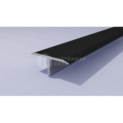 Профиль T-образный алюминиевый Neexy PV102-46 черный блестящий браш, 2700*9.2*20 мм