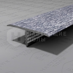 PV103-45 серебро блестящее браш, 2700*9.2*25 мм