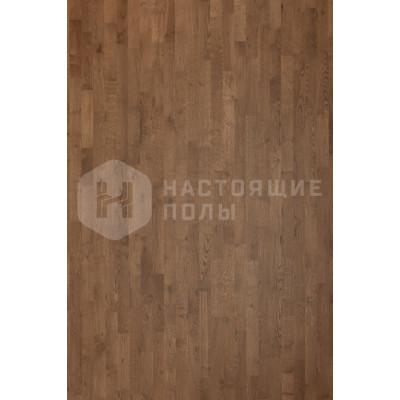 Паркетная доска Karelia Bloom 30111281A8787111 Дуб Malva Кантри брашированный под ультраматовым лаком трехполосный, 2266*188*14 мм