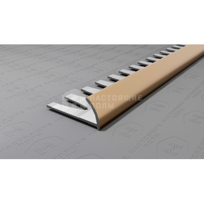 Профиль внешний алюминиевый гибкий Neexy PV19-08 шампань матовая, 2700*10*23 мм