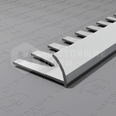 PV19-03 серебро блестящее, 2700*10*23 мм