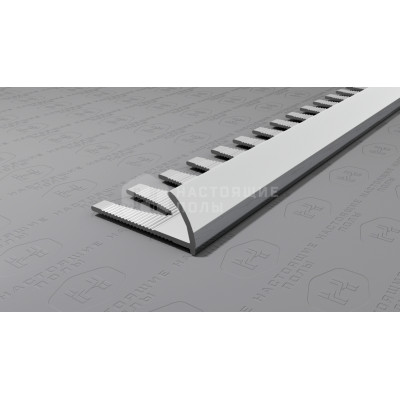 Профиль внешний алюминиевый гибкий Neexy PV19-03 серебро блестящее, 2700*10*23 мм