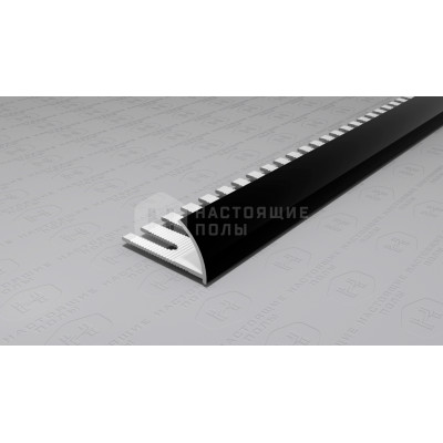 Профиль внешний алюминиевый гибкий Neexy PV20-19 черный блестящий, 2700*12*24 мм