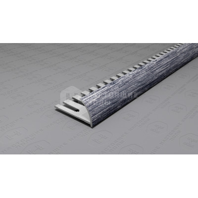 Профиль внешний алюминиевый гибкий Neexy PV20-45 серебро блестящее браш, 2700*12*24 мм