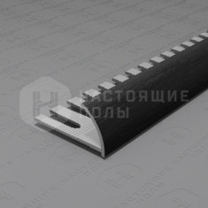 PV20-46 черный блестящий браш, 2700*12*24 мм