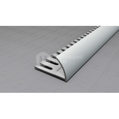 Профиль внешний алюминиевый гибкий Neexy PV21-02 серебро матовое, 2700*14*24 мм