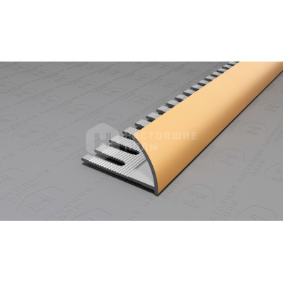 Профиль внешний алюминиевый гибкий Neexy PV21-04 золото матовое, 2700*14*24 мм