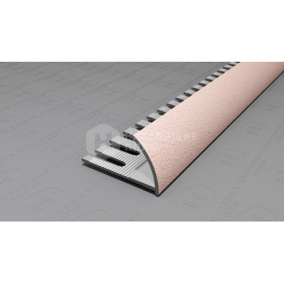 Профиль внешний алюминиевый гибкий Neexy PV21-43 муар бежевый, 2700*14*24 мм