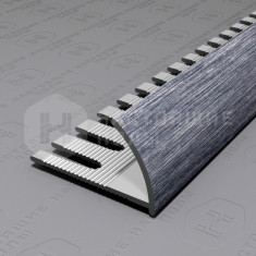 PV21-45 серебро блестящее браш, 2700*14*24 мм