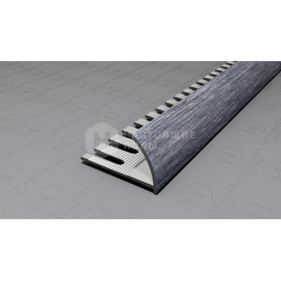 Профиль внешний алюминиевый гибкий Neexy PV21-45 серебро блестящее браш, 2700*14*24 мм