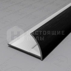 PV18-46 черный блестящий браш, 2700*14*24 мм