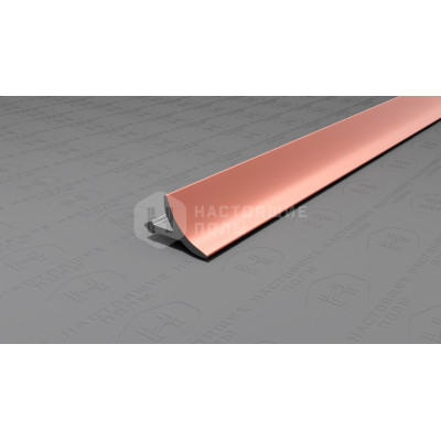 Профиль внутренний алюминиевый Neexy PV30-15 розовый блестящий, 2700*11*12 мм
