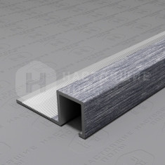 PV31-45 серебро блестящее браш, 2700*29*11 мм