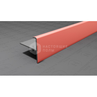 Профиль лестничный F-образный алюминиевый Neexy PV53-49 медь матовая, 2700*25*24.2 мм