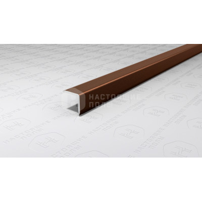 Угол защитный алюминиевый Neexy PV60-10 коричневый матовый, 2700*10*10 мм