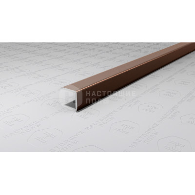 Угол защитный алюминиевый Neexy PV60-11 коричневый блестящий, 2700*10*10 мм