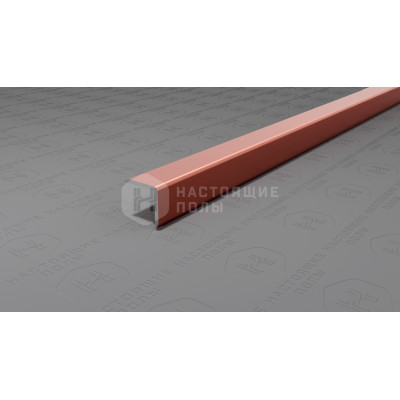 Угол защитный алюминиевый Neexy PV60-15 розовый блестящий, 2700*10*10 мм