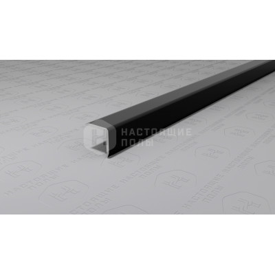 Угол защитный алюминиевый Neexy PV60-19 черный блестящий, 2700*10*10 мм