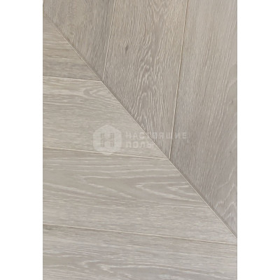 Инженерная доска HM Flooring елочка Pearl Дуб, 460*125*14 мм