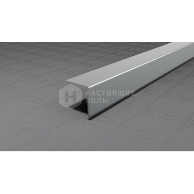 Угол защитный алюминиевый Neexy PV61-03 серебро блестящее, 2700*15*15 мм