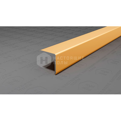 Угол защитный алюминиевый Neexy PV61-04 золото матовое, 2700*15*15 мм