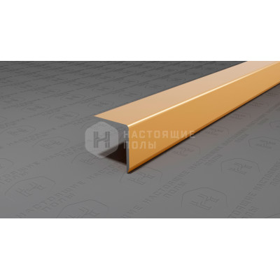Угол защитный алюминиевый Neexy PV61-05 золото блестящее, 2700*15*15 мм