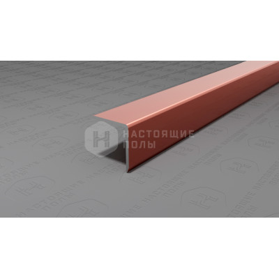 Угол защитный алюминиевый Neexy PV61-15 розовый блестящий, 2700*15*15 мм