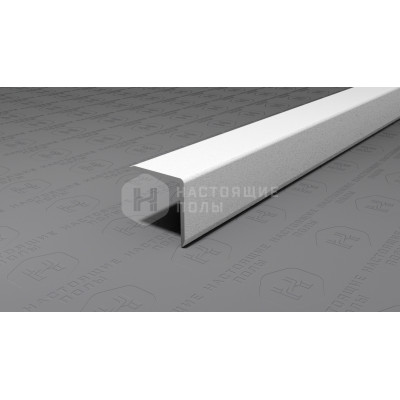 Угол защитный алюминиевый Neexy PV61-41 муар белый, 2700*15*15 мм