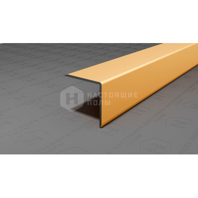 Угол защитный алюминиевый Neexy PV63-04 золото матовое, 2700*20*20 мм