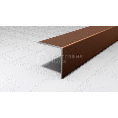 Угол защитный алюминиевый Neexy PV63-10 коричневый матовый, 2700*20*20 мм