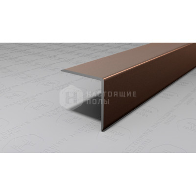 Угол защитный алюминиевый Neexy PV63-11 коричневый блестящий, 2700*20*20 мм