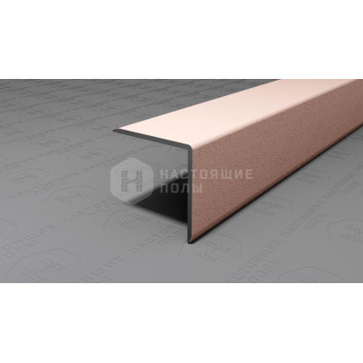 Угол защитный алюминиевый Neexy PV63-43 муар бежевый, 2700*20*20 мм