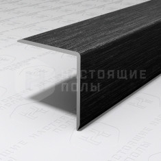 PV63-46 черный блестящий браш, 2700*20*20 мм